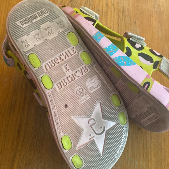 Mini Melissa GIRLS sandals FABULA size 13 super cute VEGAN - Picture 6 of 8